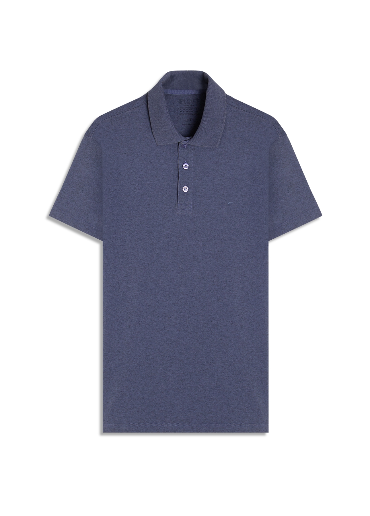 Polo Piquet Cotton Melange Easa Ocean