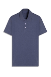 Polo Piquet Cotton Melange Easa Ocean