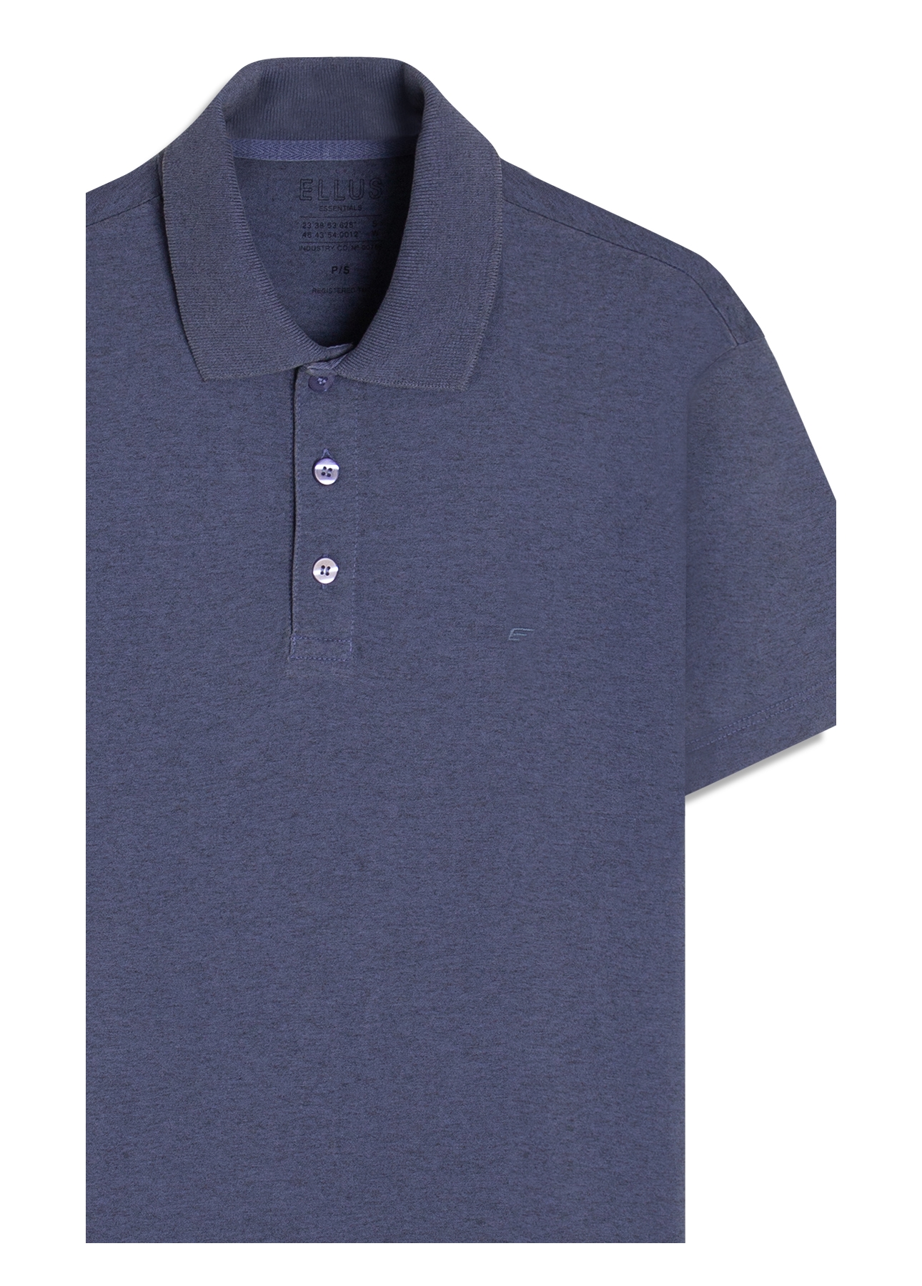 Polo Piquet Cotton Melange Easa Ocean