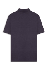 Polo Piquet Cotton Melange Easa Old Purple Mescla