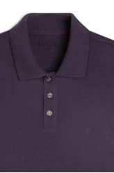 Polo Piquet Cotton Melange Easa Old Purple Mescla