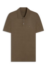 Polo Piquet Cotton Melange Easa Tabaco