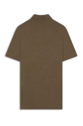 Polo Piquet Cotton Melange Easa Tabaco