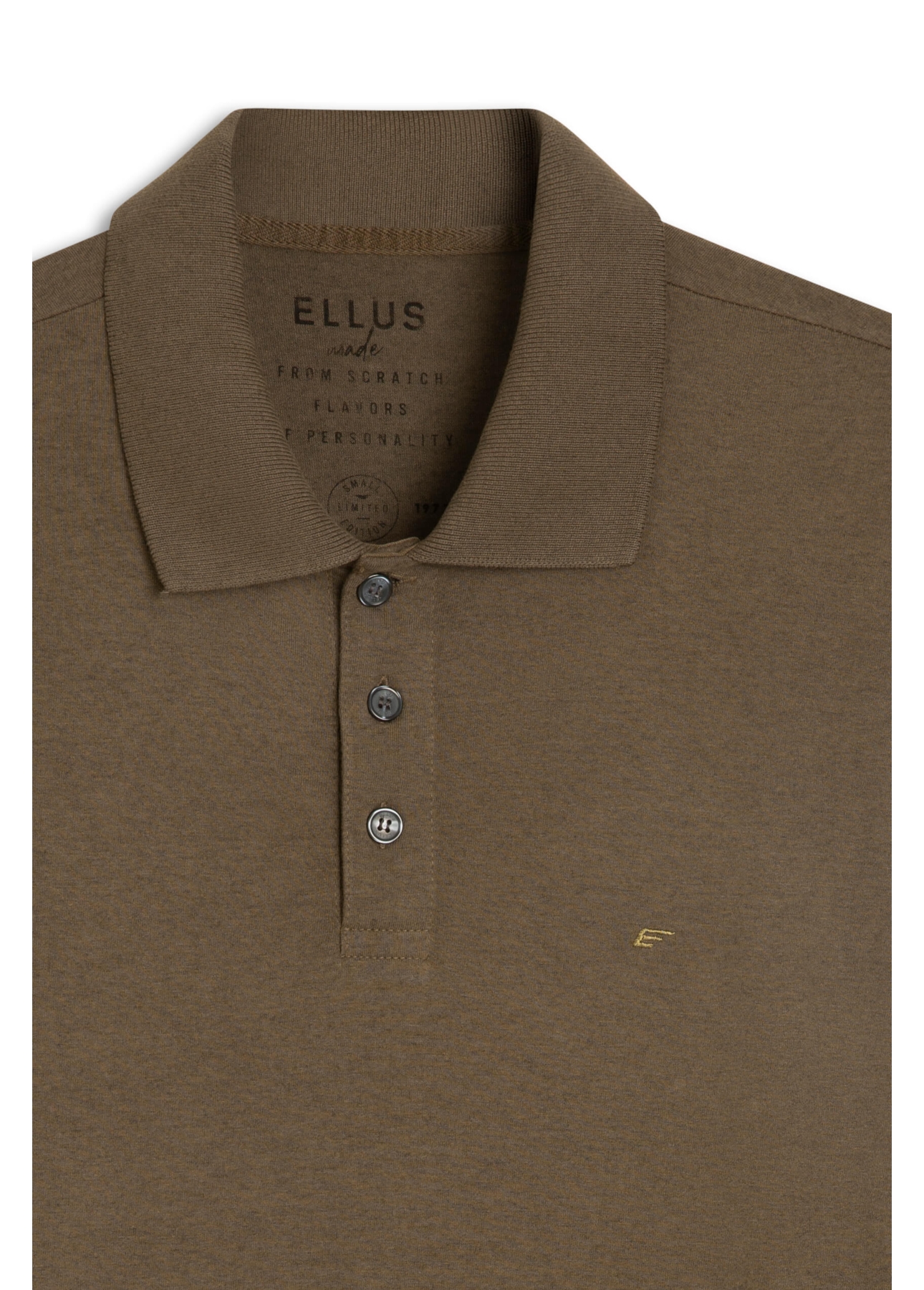 Polo Piquet Cotton Melange Easa Tabaco