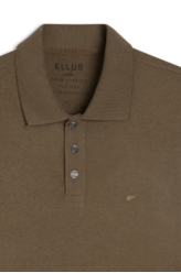 Polo Piquet Cotton Melange Easa Tabaco