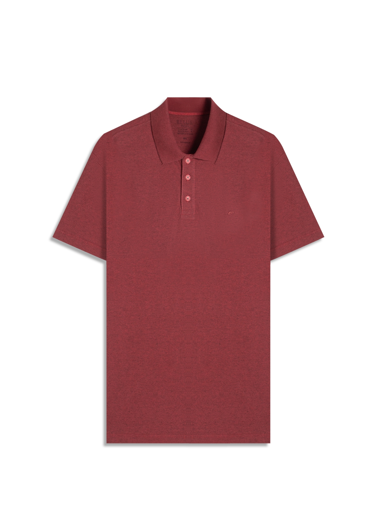 Polo Piquet Cotton Melange Easa Vermelho