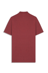 Polo Piquet Cotton Melange Easa Vermelho