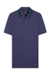 Polo Piquet Degrade Mescla Purple Blue