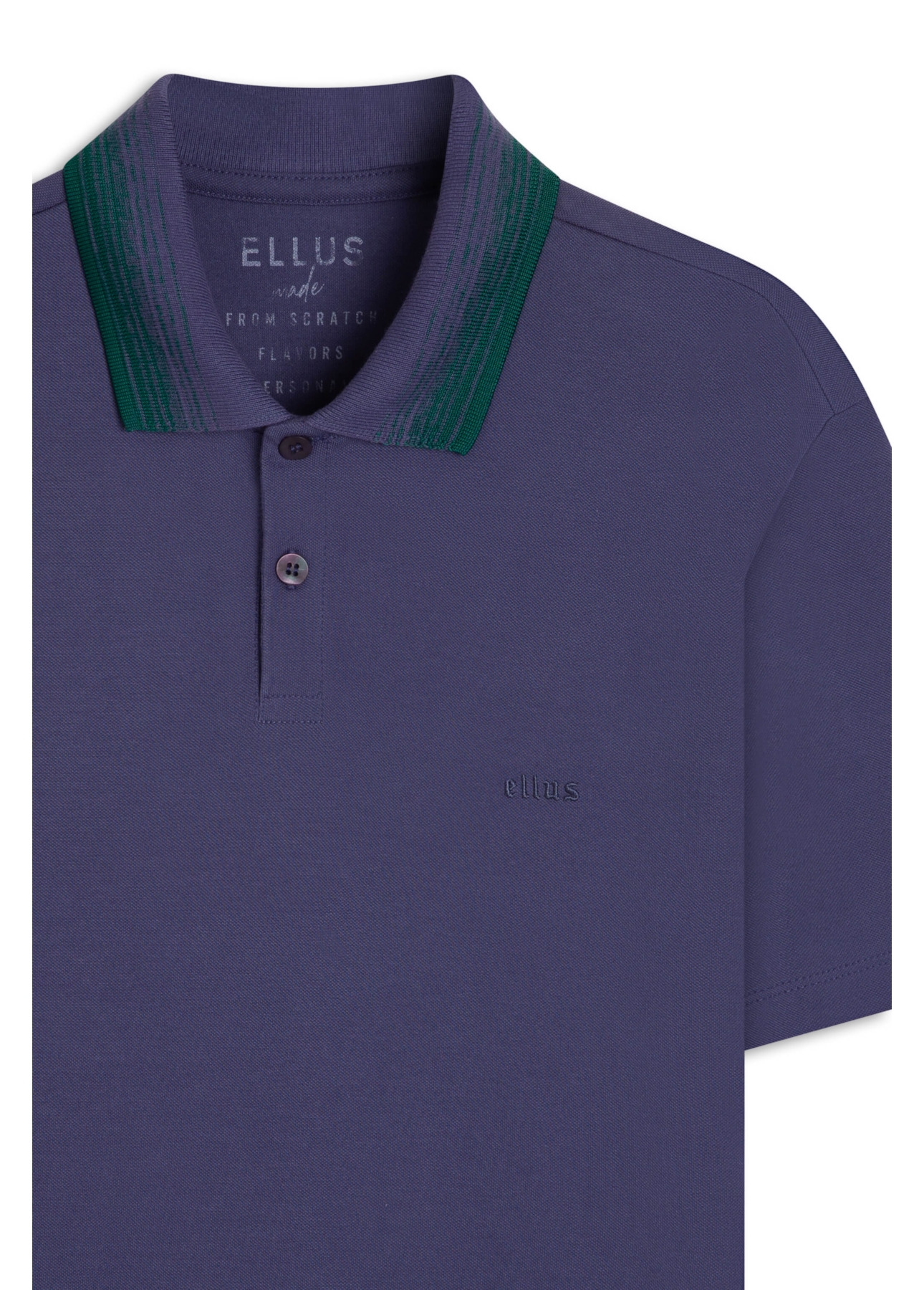 Polo Piquet Degrade Mescla Purple Blue