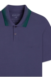 Polo Piquet Degrade Mescla Purple Blue
