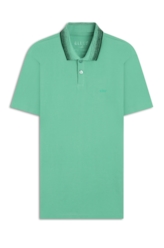 Polo Piquet Degrade Mescla Verde Maca