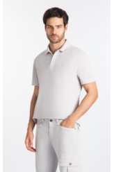 Polo  Piquet Duocolor Azul Seco