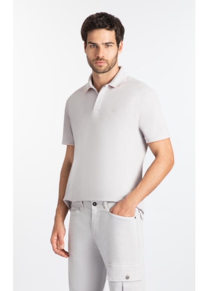Polo  Piquet Duocolor Azul Seco
