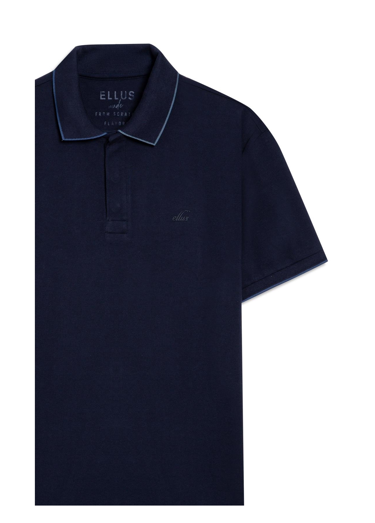 Polo  Piquet Duocolor Dark Navy