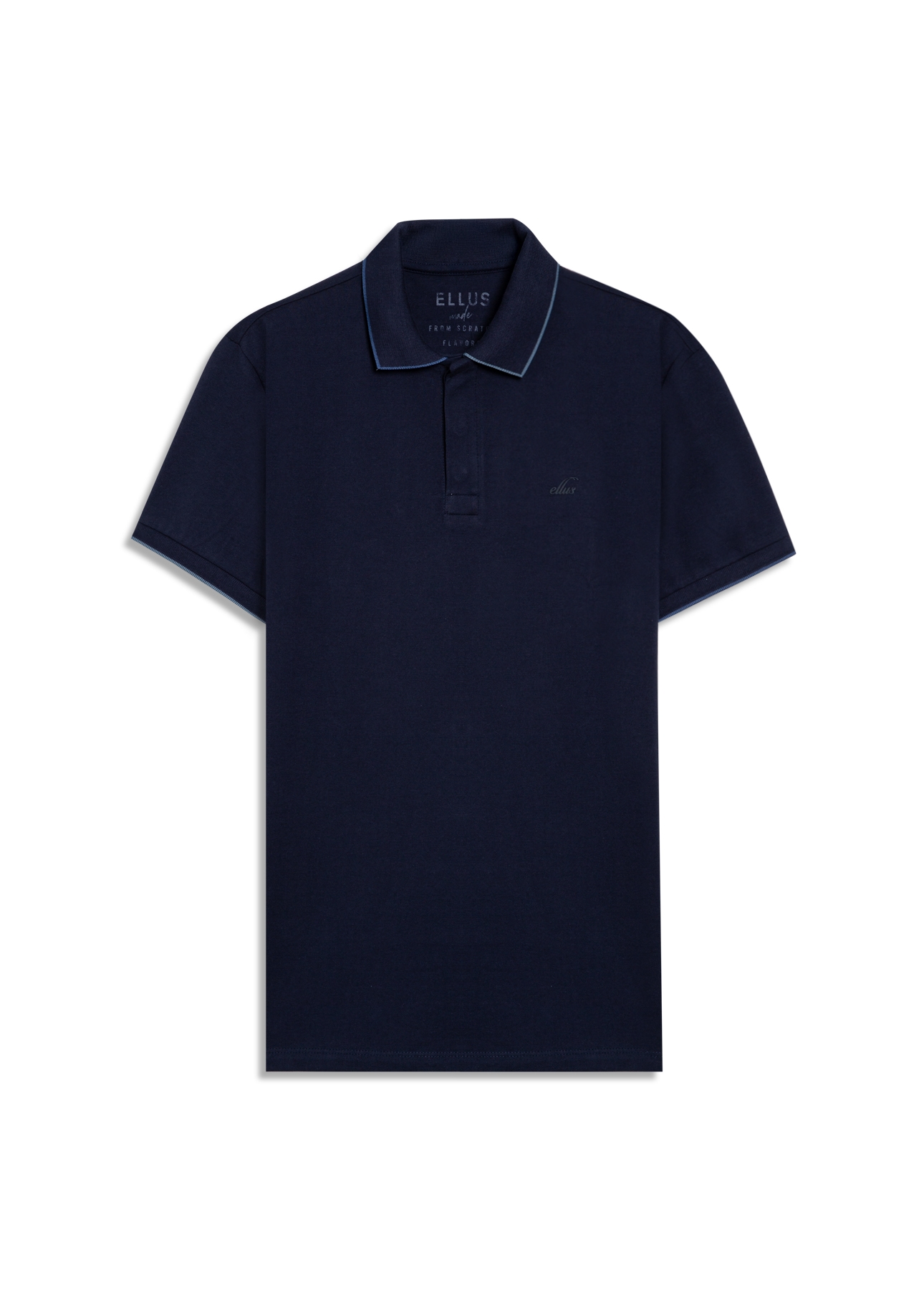 Polo  Piquet Duocolor Dark Navy