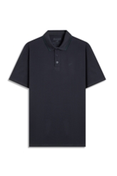 Polo Piquet Easa Checkerd Dark Navy