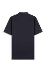 Polo Piquet Easa Checkerd Dark Navy