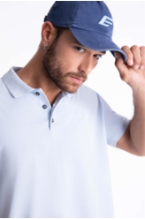Polo Piquet Easa Classic Azul Claro