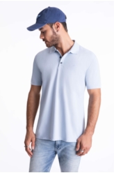 Polo Piquet Easa Classic Azul Claro