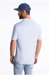 Polo Piquet Easa Classic Azul Claro