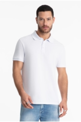 Polo Piquet Easa Classic Branco
