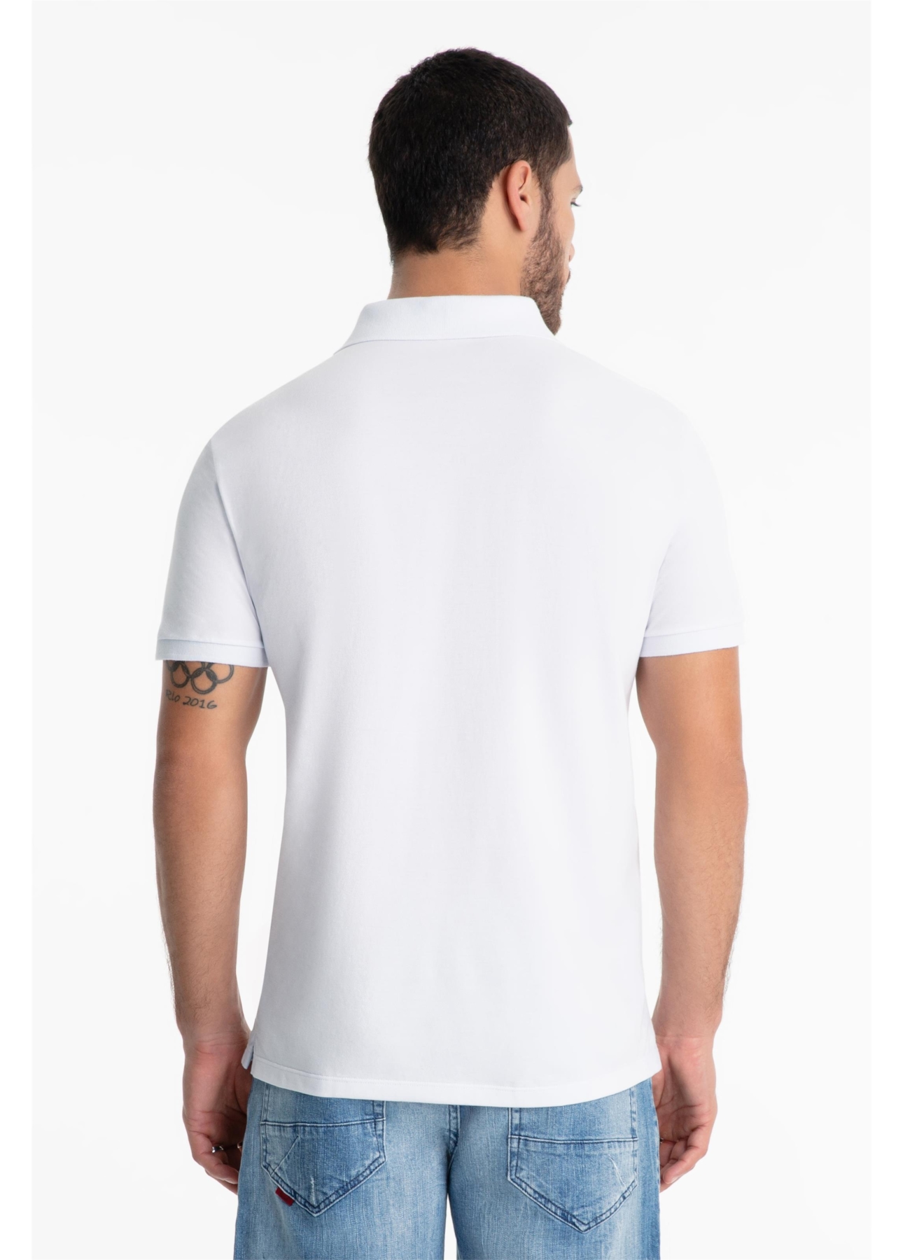 Polo Piquet Easa Classic Branco