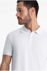 Polo Piquet Easa Classic Branco