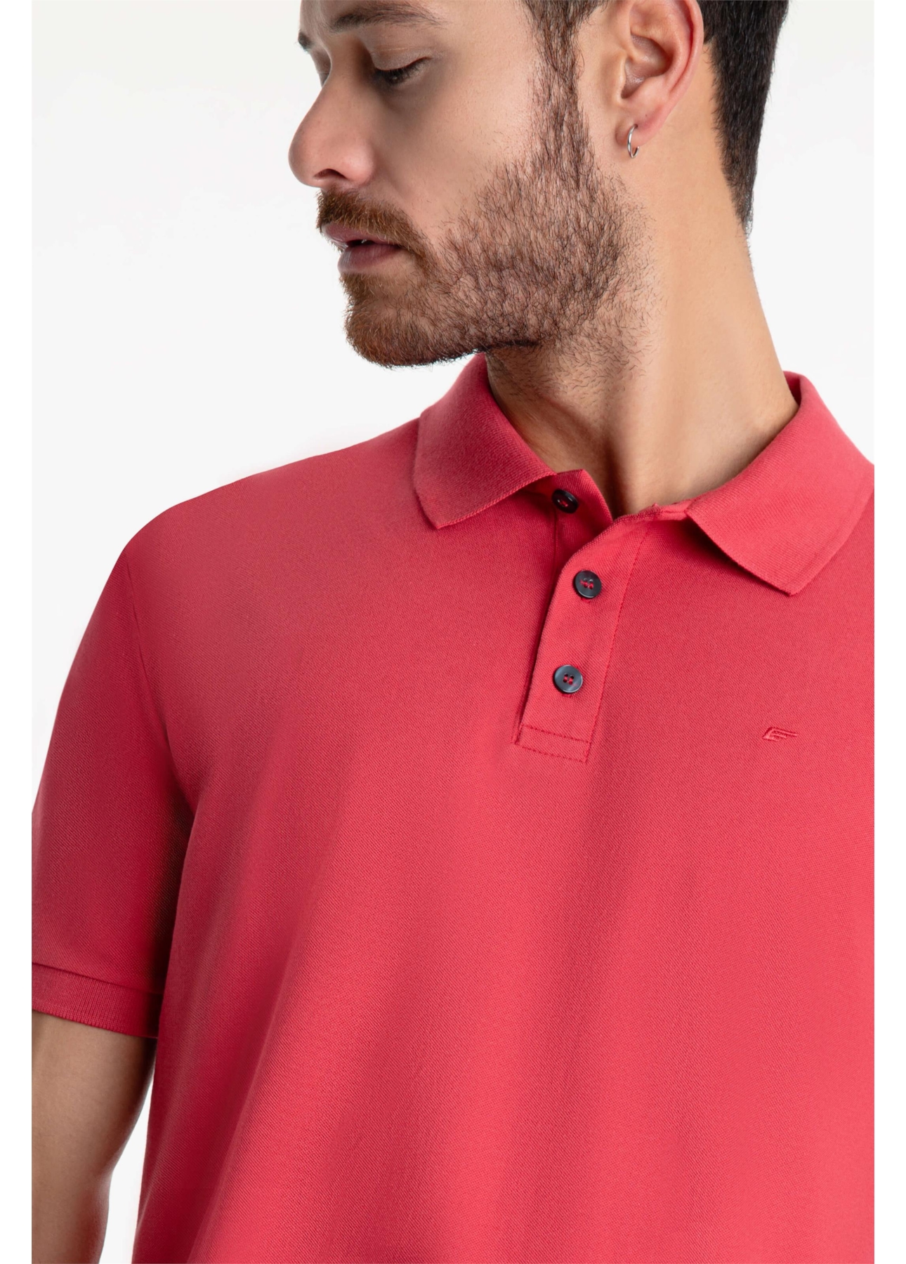 Polo Piquet Easa Classic Framboesa
