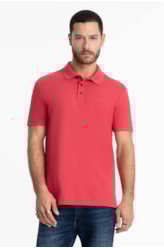 Polo Piquet Easa Classic Framboesa