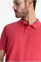 Polo Piquet Easa Classic Framboesa