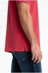 Polo Piquet Easa Classic Framboesa