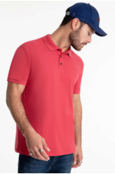 Polo Piquet Easa Classic Framboesa
