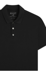 Polo Piquet Easa Classic Preto