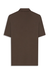Polo Piquet Easa Collar Classic Mc Marrom