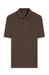 Polo Piquet Easa Collar Classic Mc Marrom