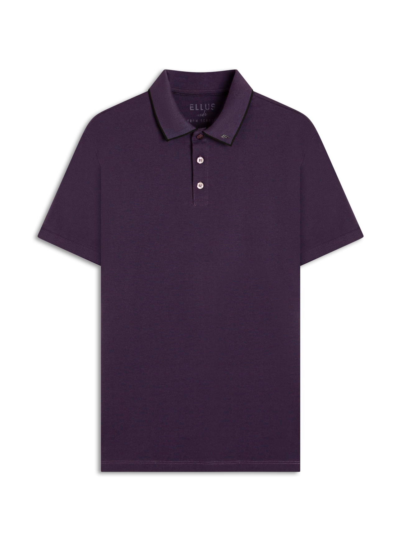 Polo Piquet Easa Collar Classic Mc Old Purple