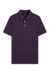 Polo Piquet Easa Collar Classic Mc Old Purple
