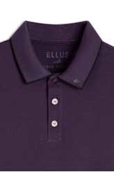 Polo Piquet Easa Collar Classic Mc Old Purple