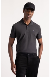 Polo Piquet Easa Colorful Plumbo