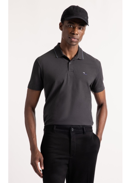 Polo Piquet Easa Colorful Plumbo