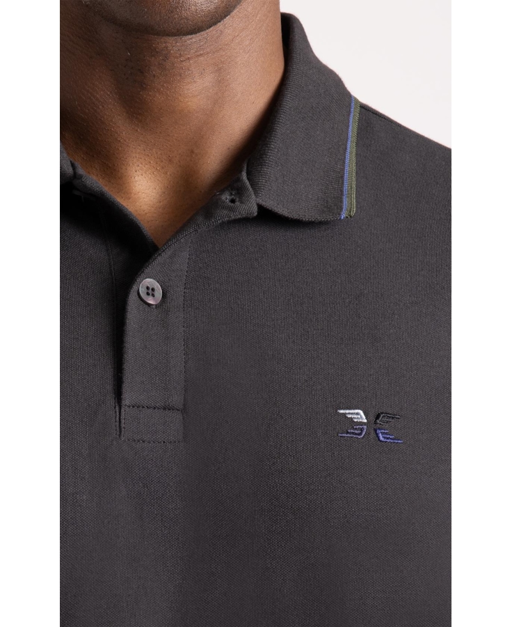 Polo Piquet Easa Colorful Plumbo