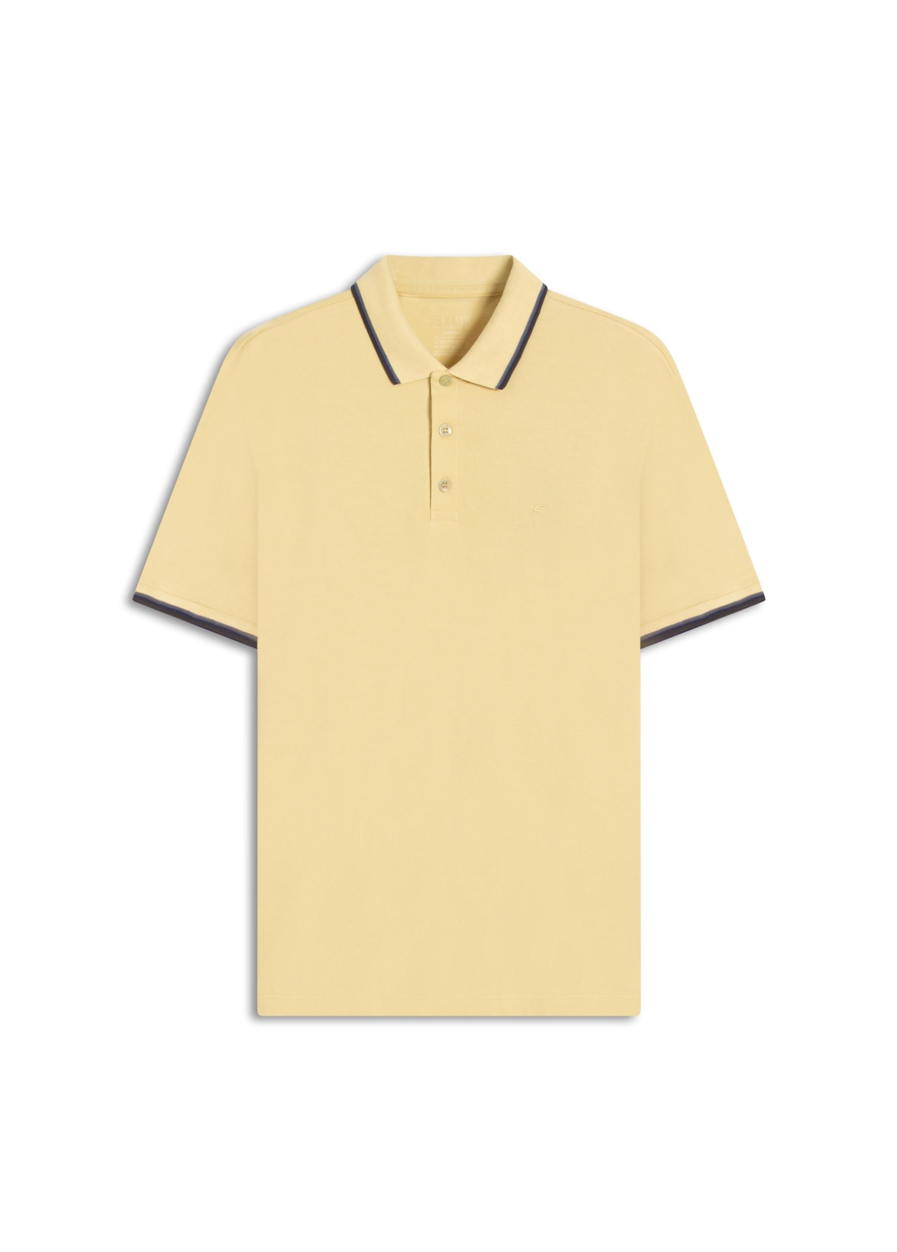 Polo Piquet Easa Friso Amarelo Claro
