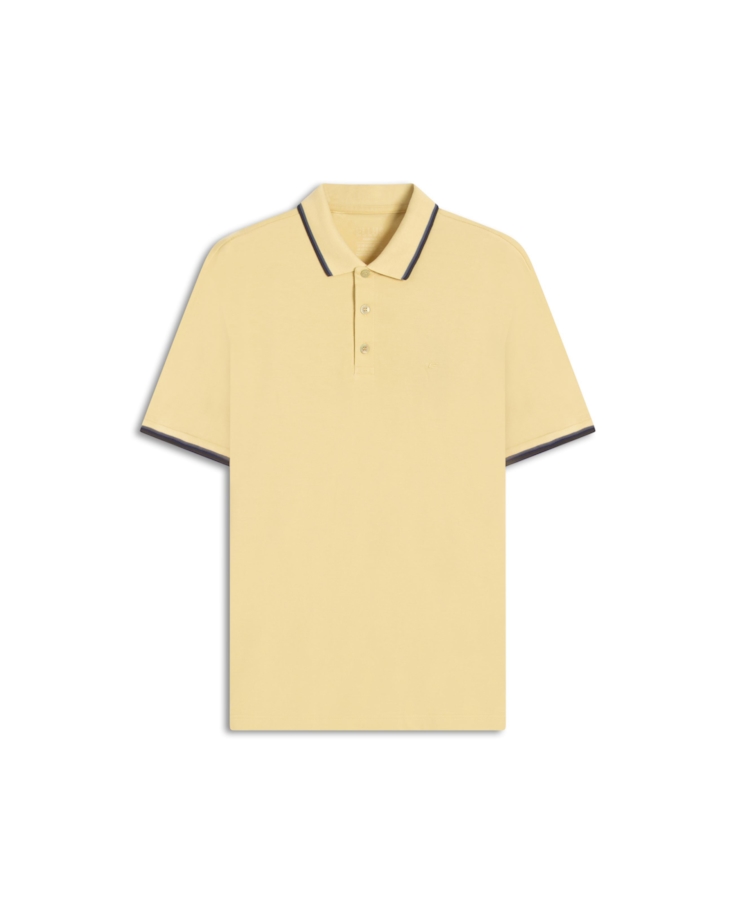 Polo Piquet Easa Friso Amarelo Claro