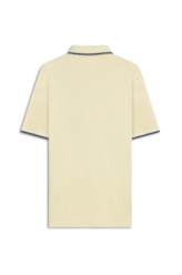Polo Piquet Easa Friso Amarelo Claro