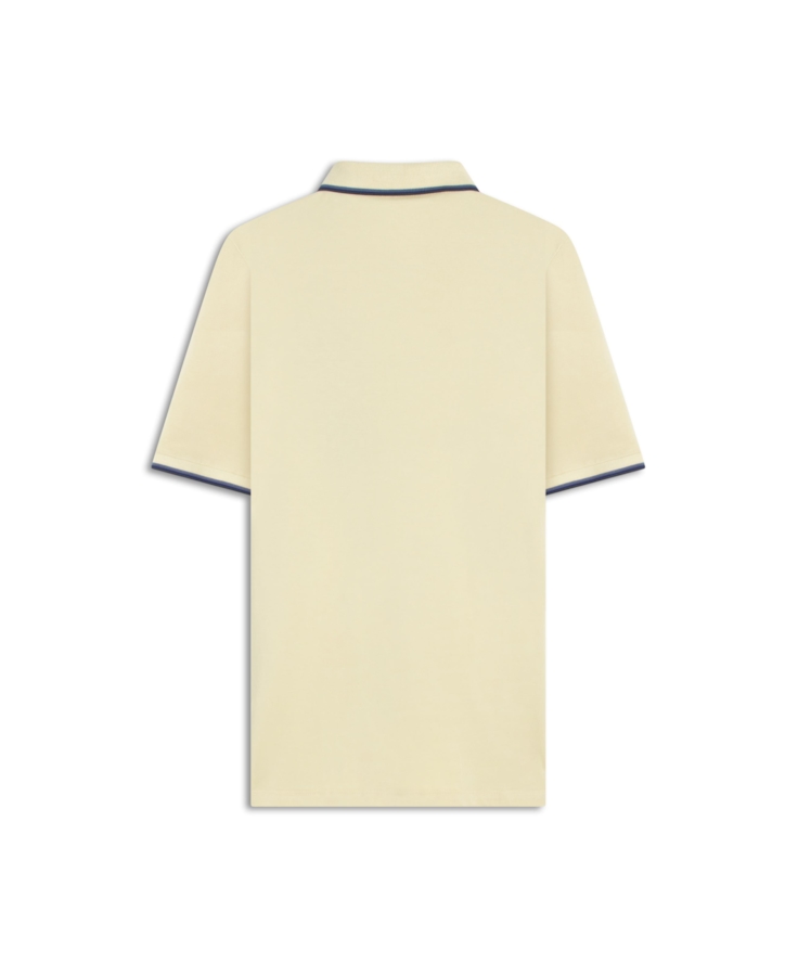 Polo Piquet Easa Friso Amarelo Claro