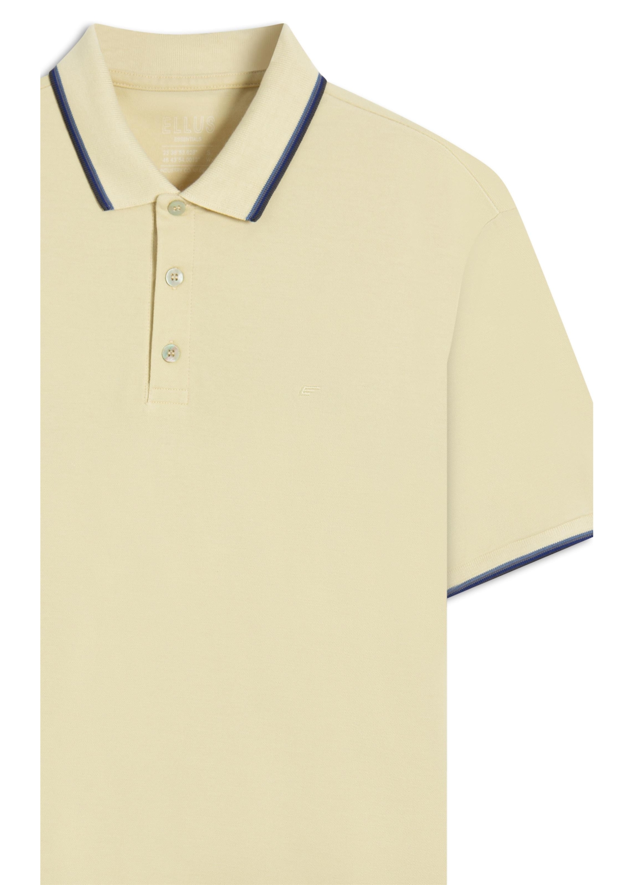 Polo Piquet Easa Friso Amarelo Claro