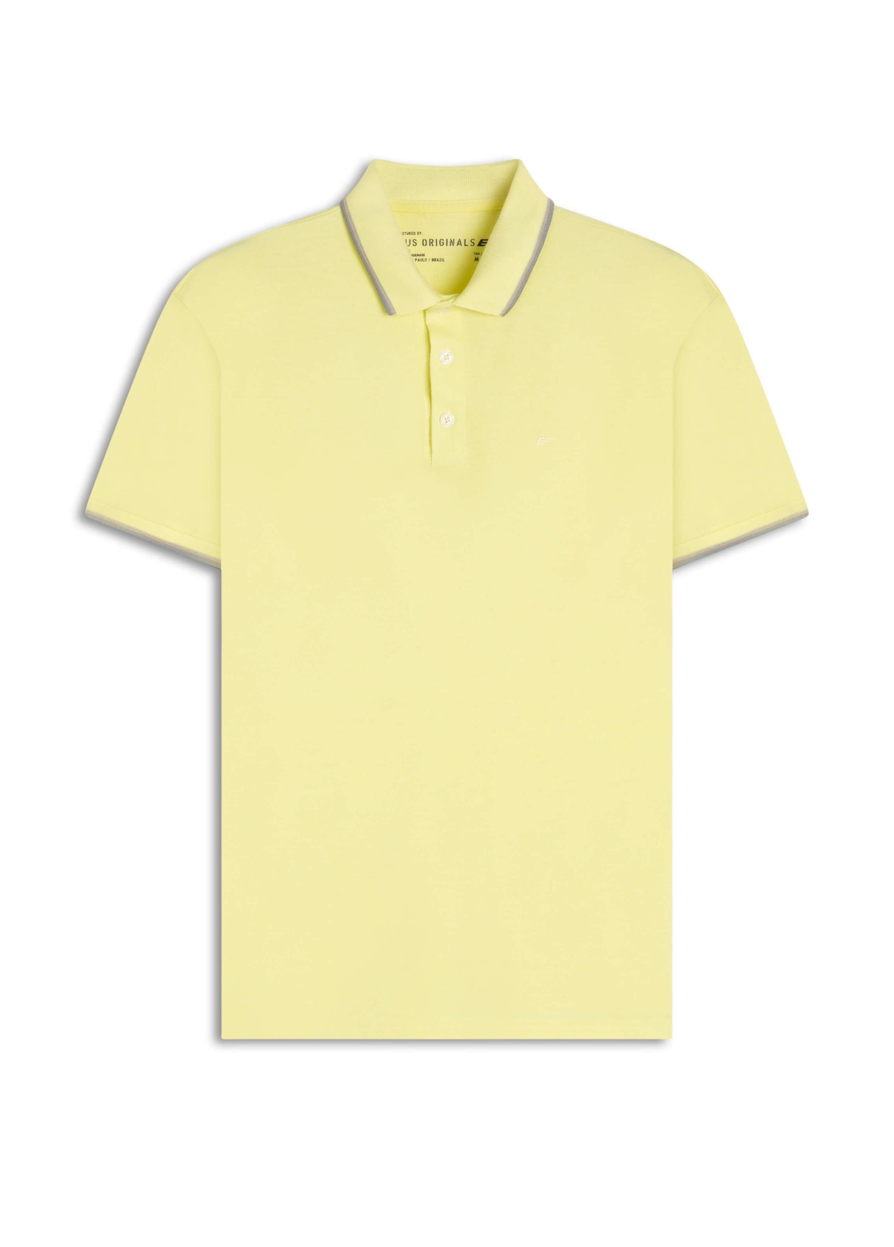 Polo Piquet Easa Friso Amarelo Limao