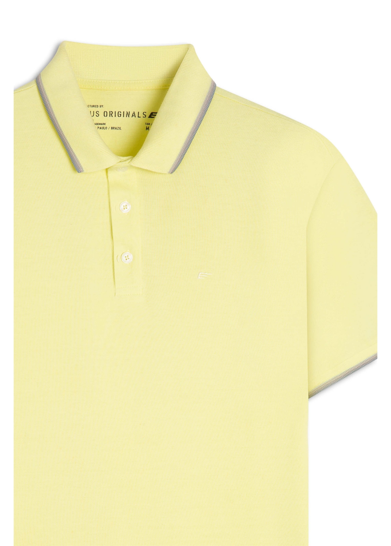 Polo Piquet Easa Friso Amarelo Limao