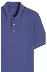 Polo Piquet Easa Friso Azul