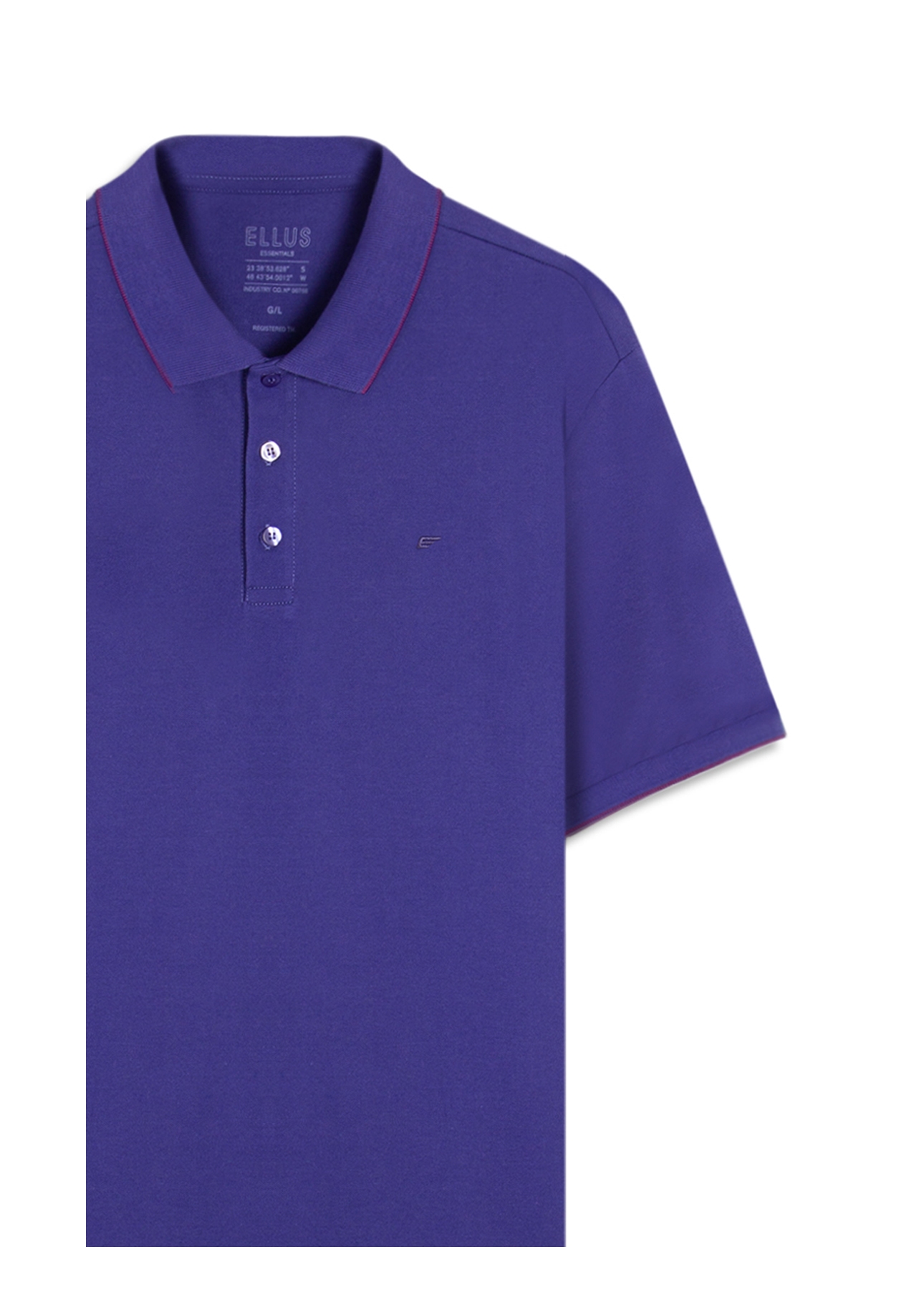 Polo Piquet Easa Friso Azul Carbono
